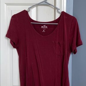 Maroon Hollister Tee